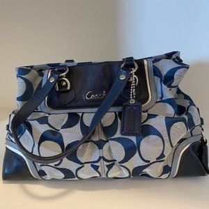 COACH blue handbag